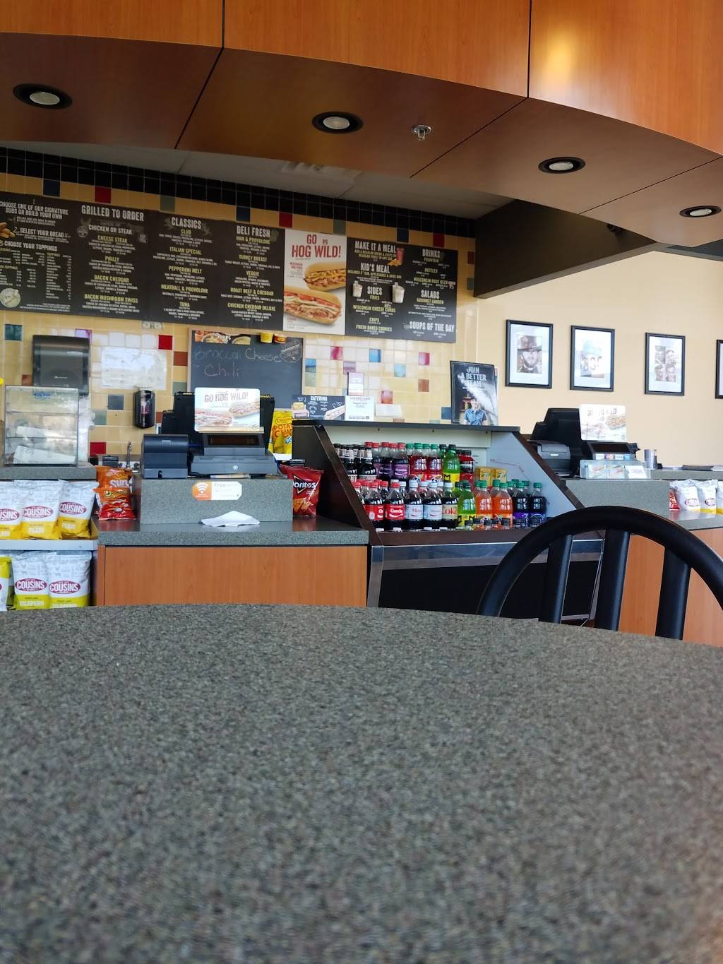 Cousins Subs | meal takeaway | 9901 77th St #880, Pleasant Prairie, WI 53158, USA | 2626979330 OR +1 262-697-9330