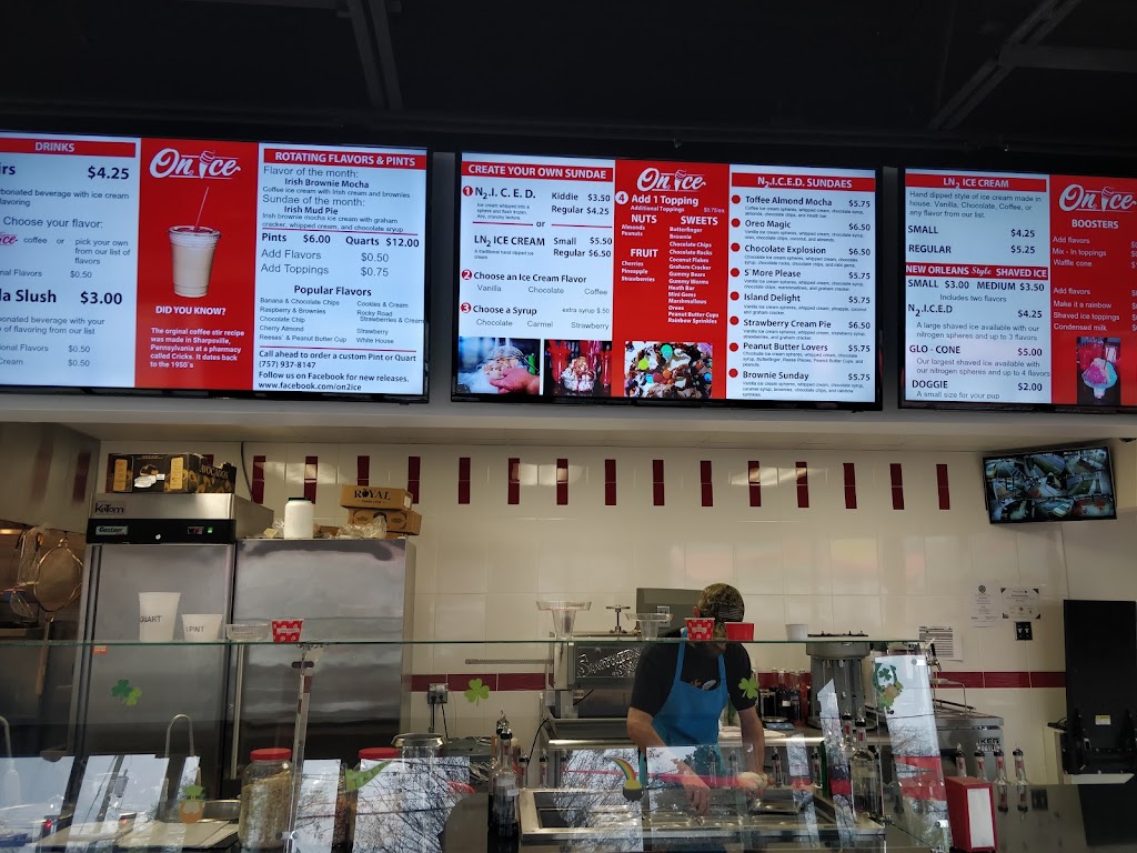 On Ice | restaurant | 1101 W Little Creek Rd Unit A, Norfolk, VA 23505, USA | 7579378147 OR +1 757-937-8147