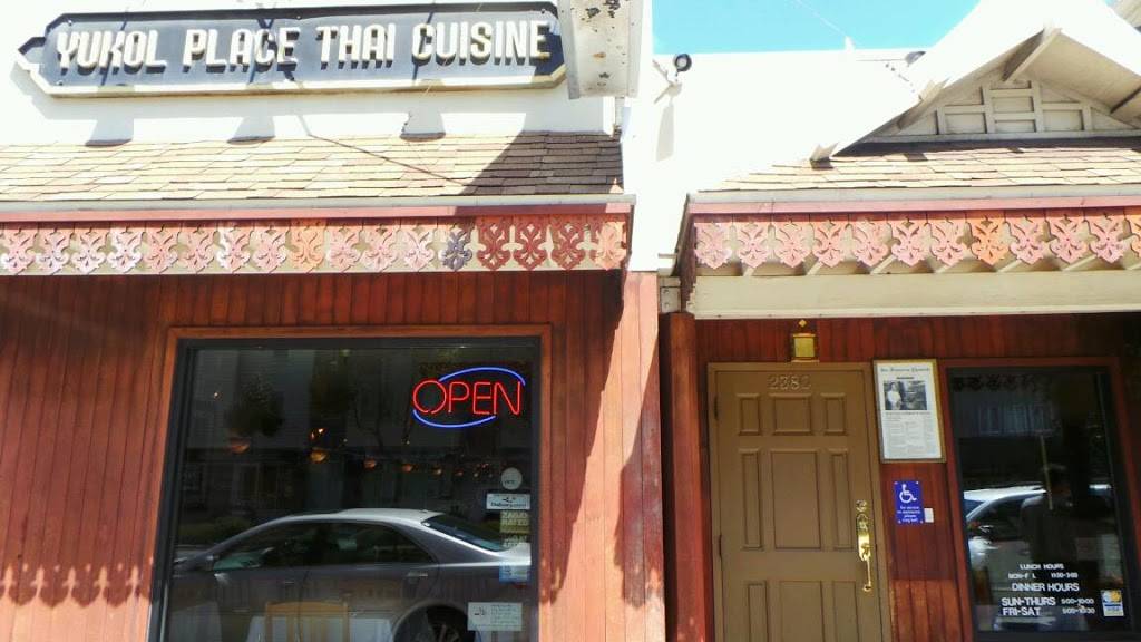 Yukol Place Thai Cuisine | restaurant | 2380 Lombard St, San Francisco, CA 94123, USA | 4159221599 OR +1 415-922-1599