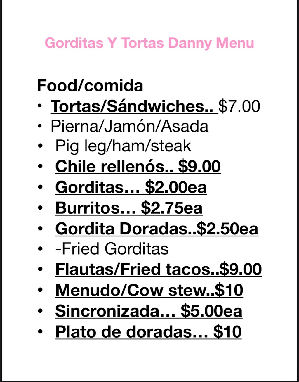 Gorditas y Tortas Danny | restaurant | 2303 N Broadway, Wichita, KS 67219, USA | 3163506905 OR +1 316-350-6905