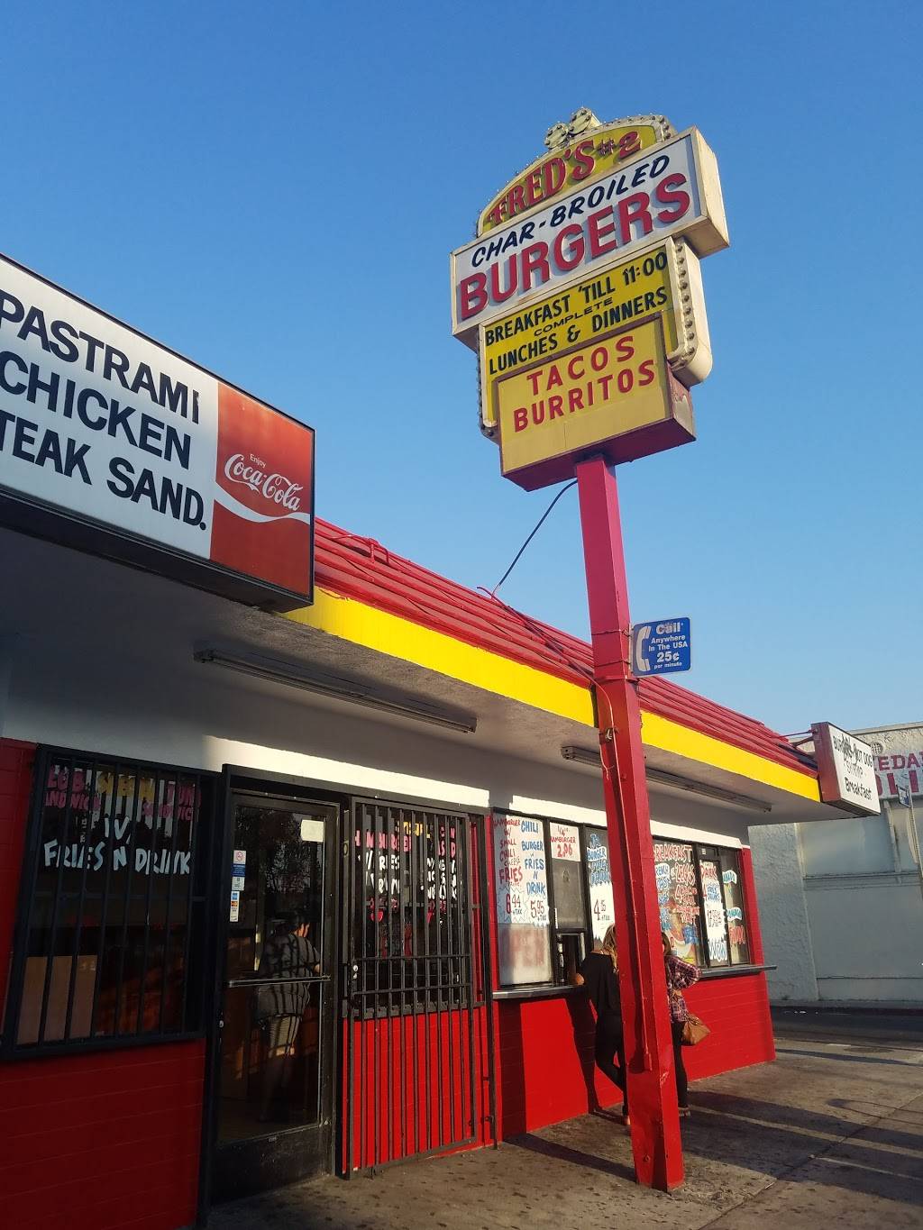 Freds Burger | restaurant | 5950 S Vermont Ave, Los Angeles, CA 90044, USA | 3237781120 OR +1 323-778-1120