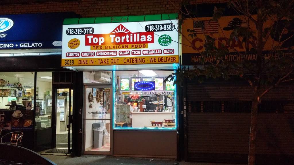 Top Tortillas | restaurant | 3038 Buhre Ave, Bronx, NY 10461, USA | 7183198383 OR +1 718-319-8383