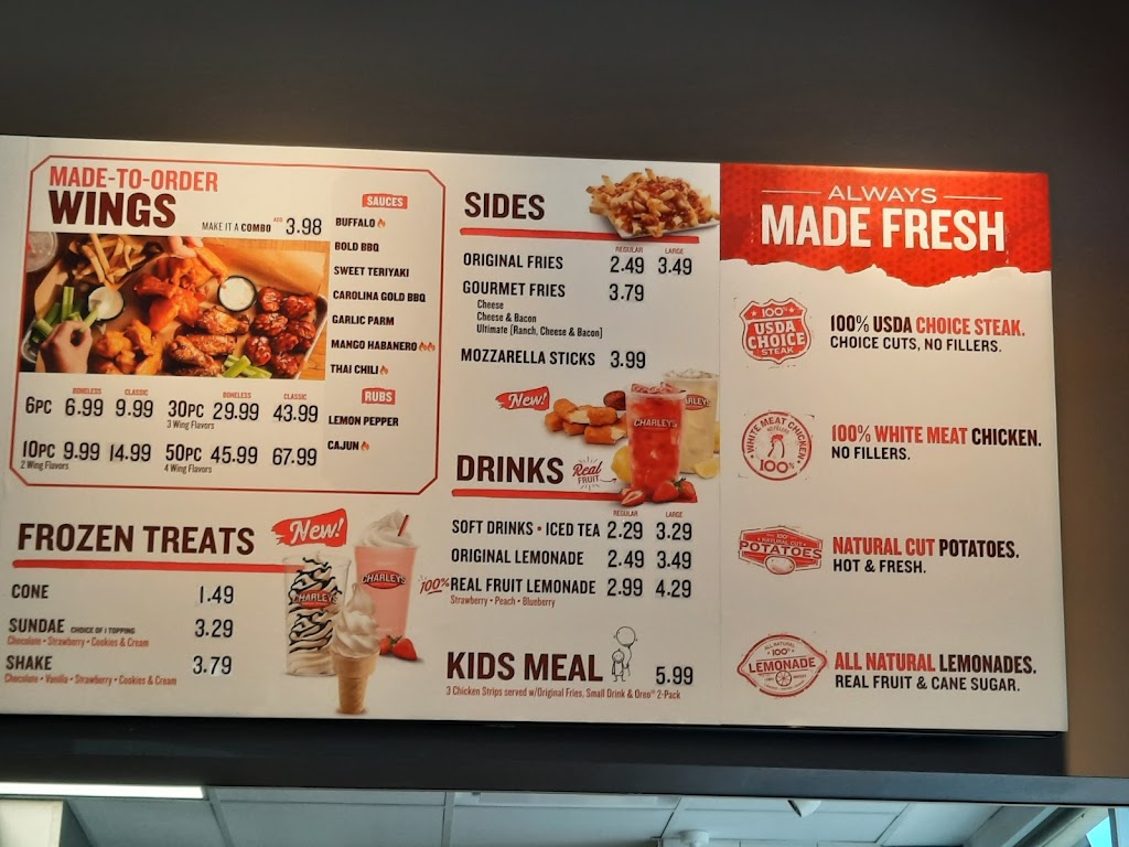 Charleys Cheesesteaks and Wings | restaurant | 9430 Colerain Ave C, Cincinnati, OH 45251, USA | 5139145030 OR +1 513-914-5030