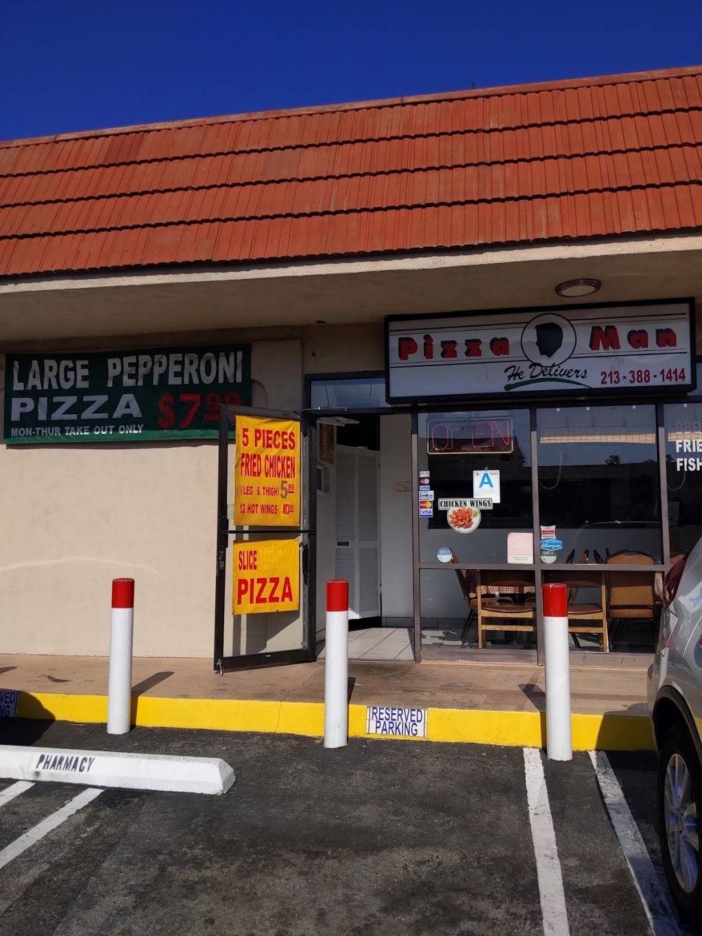 Pizza Man | restaurant | 509 S Alvarado St, Los Angeles, CA 90057, USA | 2133881414 OR +1 213-388-1414