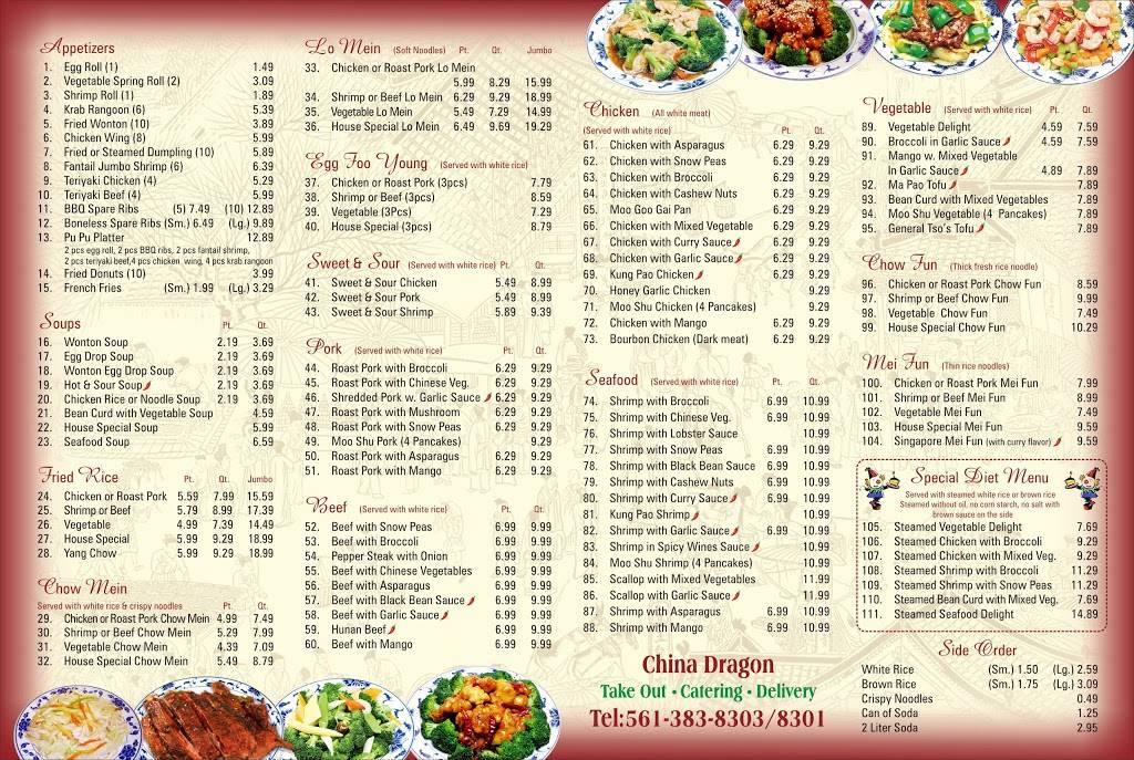 China Dragon Wellington | restaurant | 10160 Forest Hill Blvd, Wellington, FL 33414, USA | 5613838303 OR +1 561-383-8303