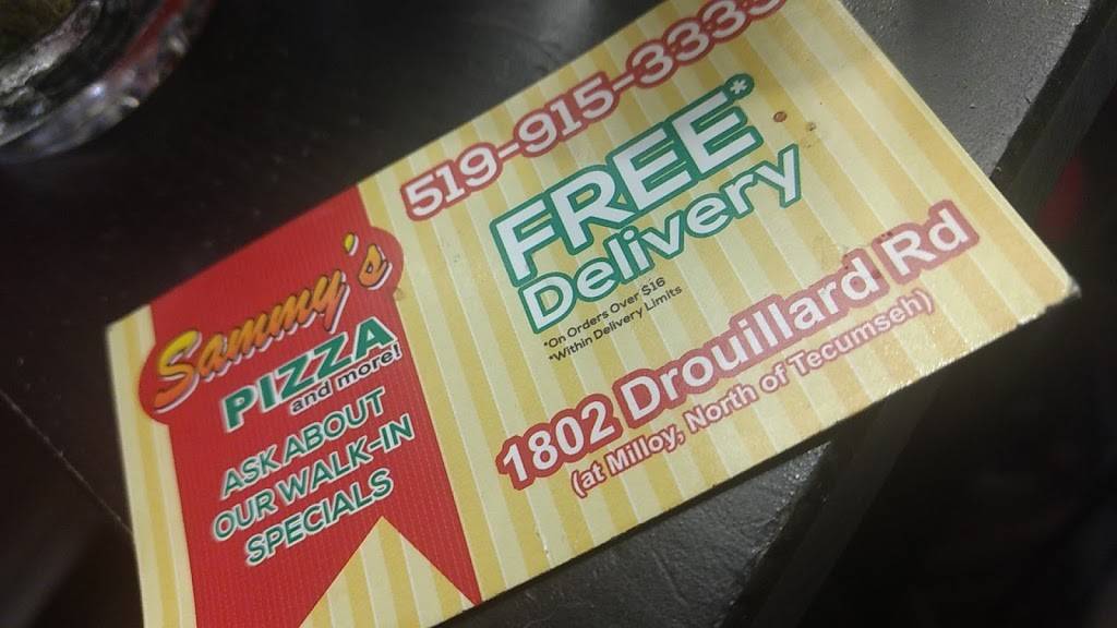 Sammys Pizza | restaurant | 1802 Drouillard Rd, Windsor, ON N8W 3X5, Canada | 5199153333 OR +1 519-915-3333