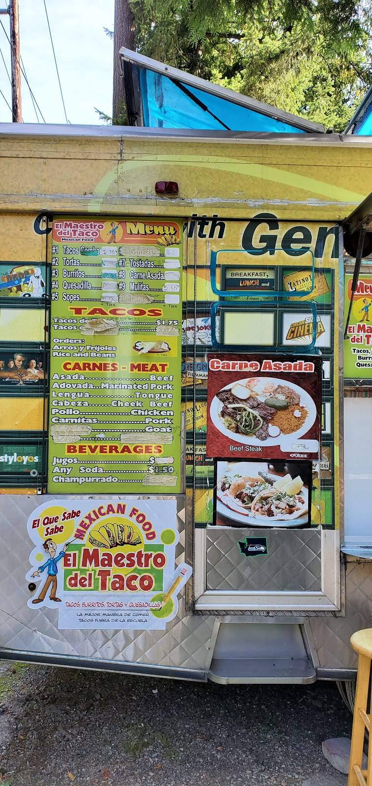 El Maestro del Taco | restaurant | 1836 156th Ave NE, Bellevue, WA 98007, USA | 4252407708 OR +1 425-240-7708