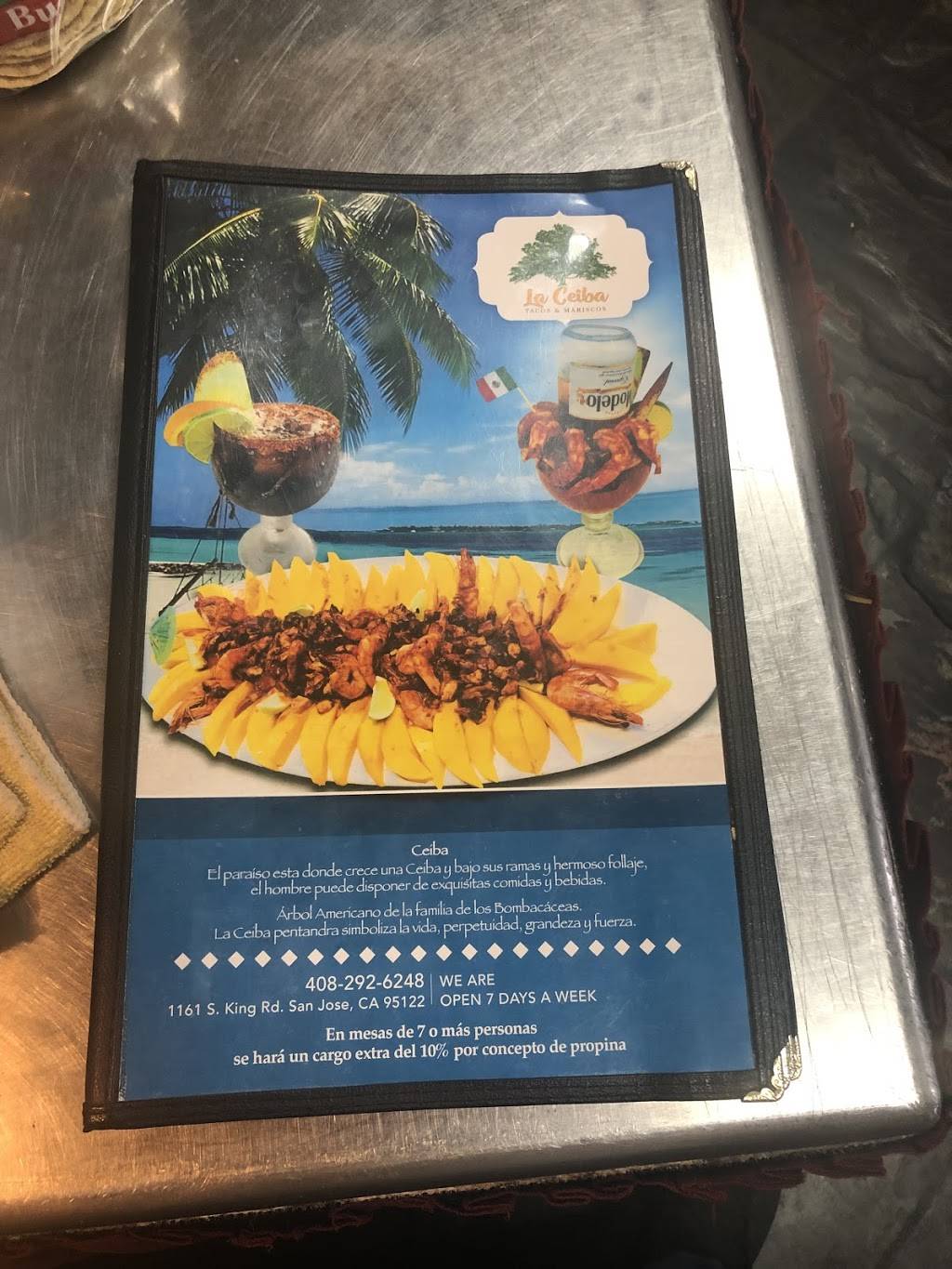 MARISCO LA CEIBA | restaurant | 1161 S King Rd, San Jose, CA 95122, USA | 6692265262 OR +1 669-226-5262