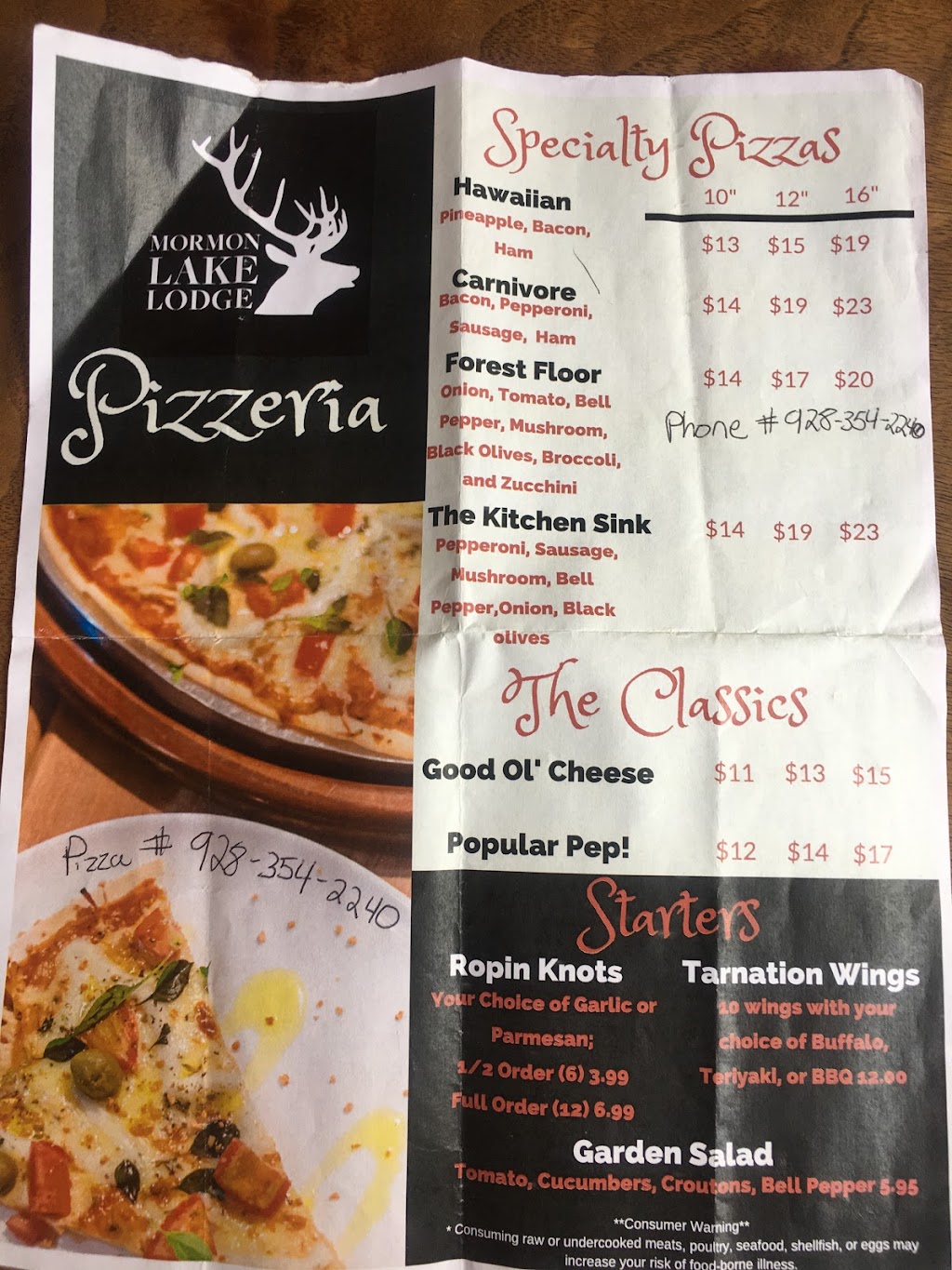 Mormon Lake Pizzeria | restaurant | 2046 Mormon Lake Rd, Mormon Lake, AZ 86038, USA | 9283542240 OR +1 928-354-2240