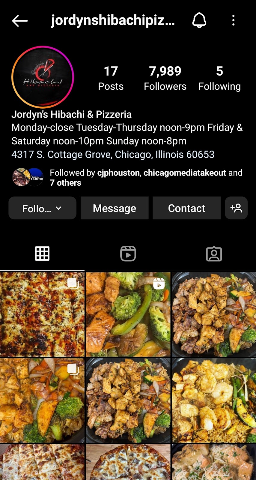 Jordyns Hibachi & Pizzeria | restaurant | 4317 S Cottage Grove Ave, Chicago, IL 60653, USA | 7739527116 OR +1 773-952-7116