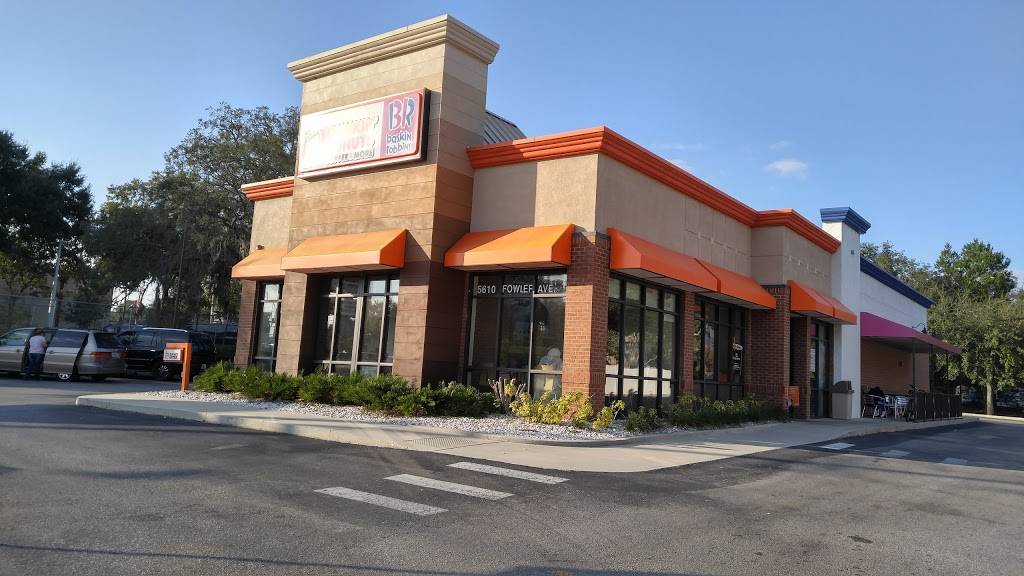 Dunkin Donuts | cafe | 5610 E Fowler Ave, Temple Terrace, FL 33617, USA | 8139858600 OR +1 813-985-8600
