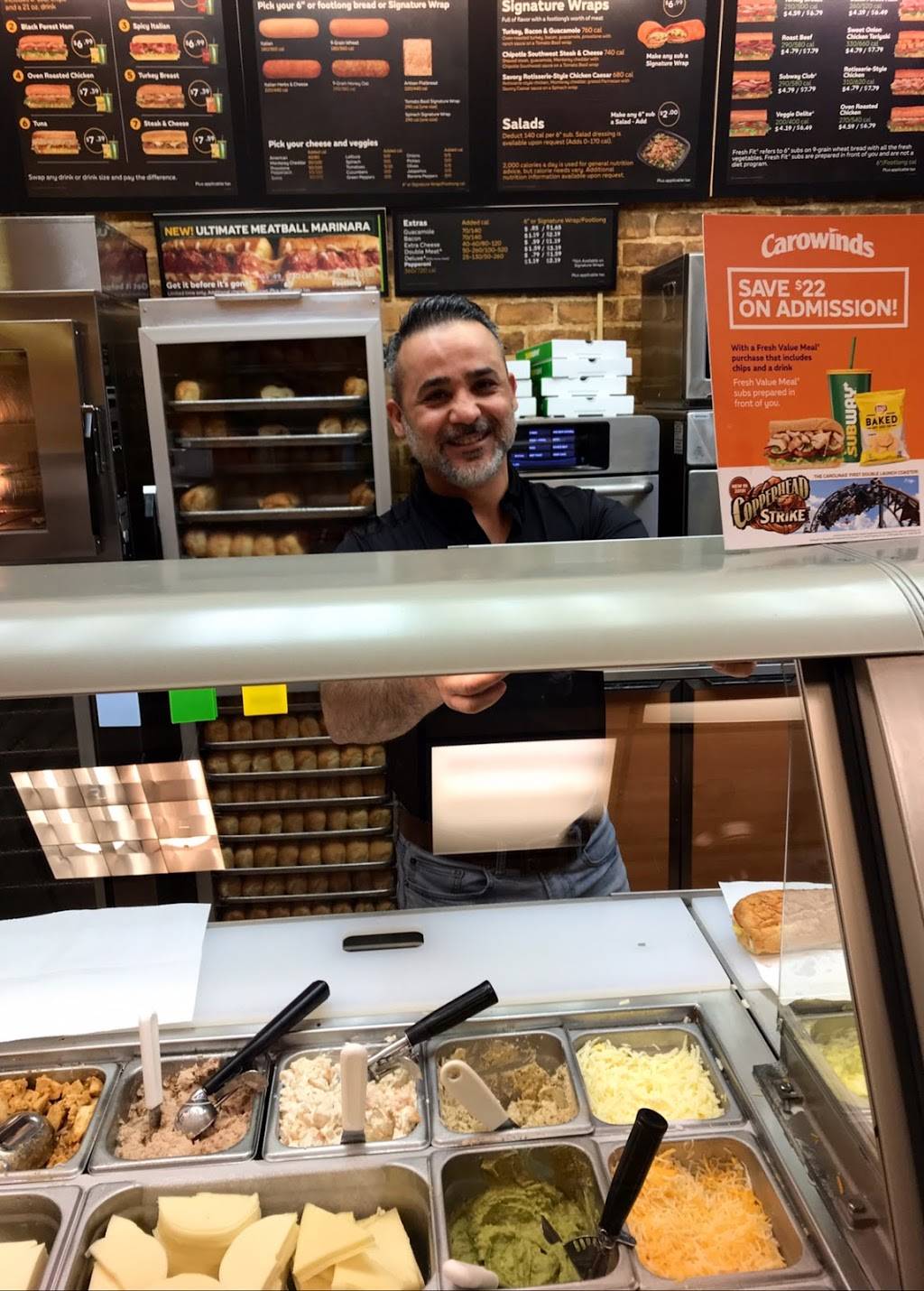 Subway | meal takeaway | 335 S Kings Dr, Charlotte, NC 28204, USA | 7043348272 OR +1 704-334-8272