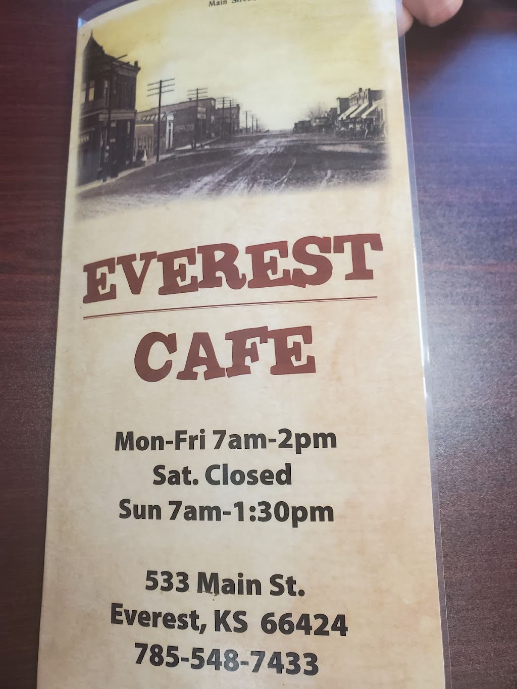 Everest Cafe | restaurant | 533 Main St, Everest, KS 66424, USA | 7855487433 OR +1 785-548-7433
