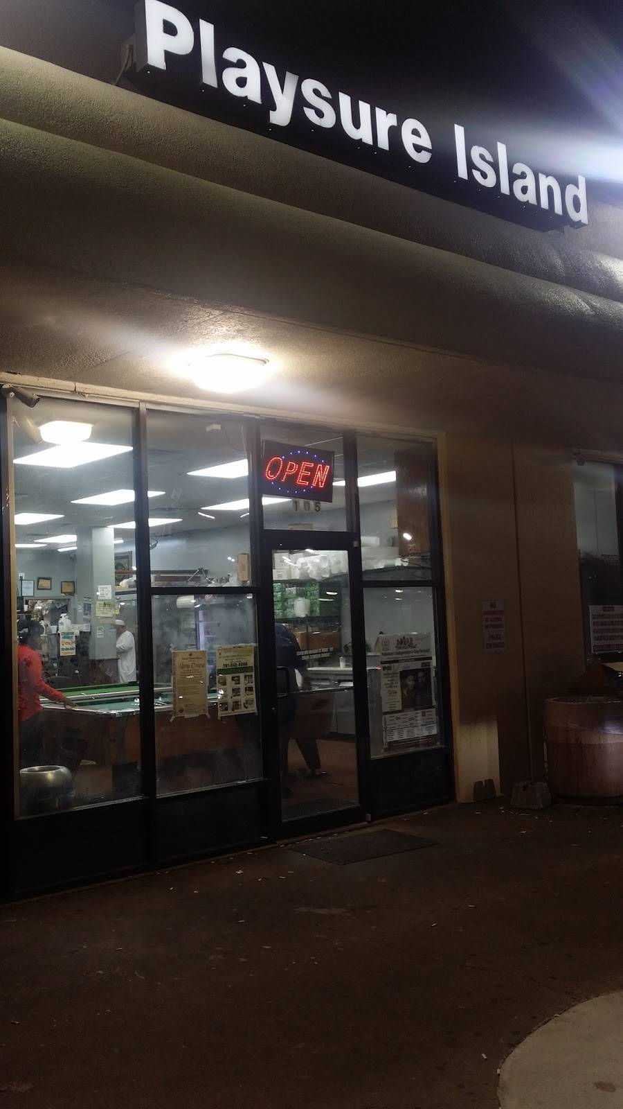 Playsure Island | restaurant | 11246 S Wilcrest Dr #105, Houston, TX 77099, USA | 2815688900 OR +1 281-568-8900