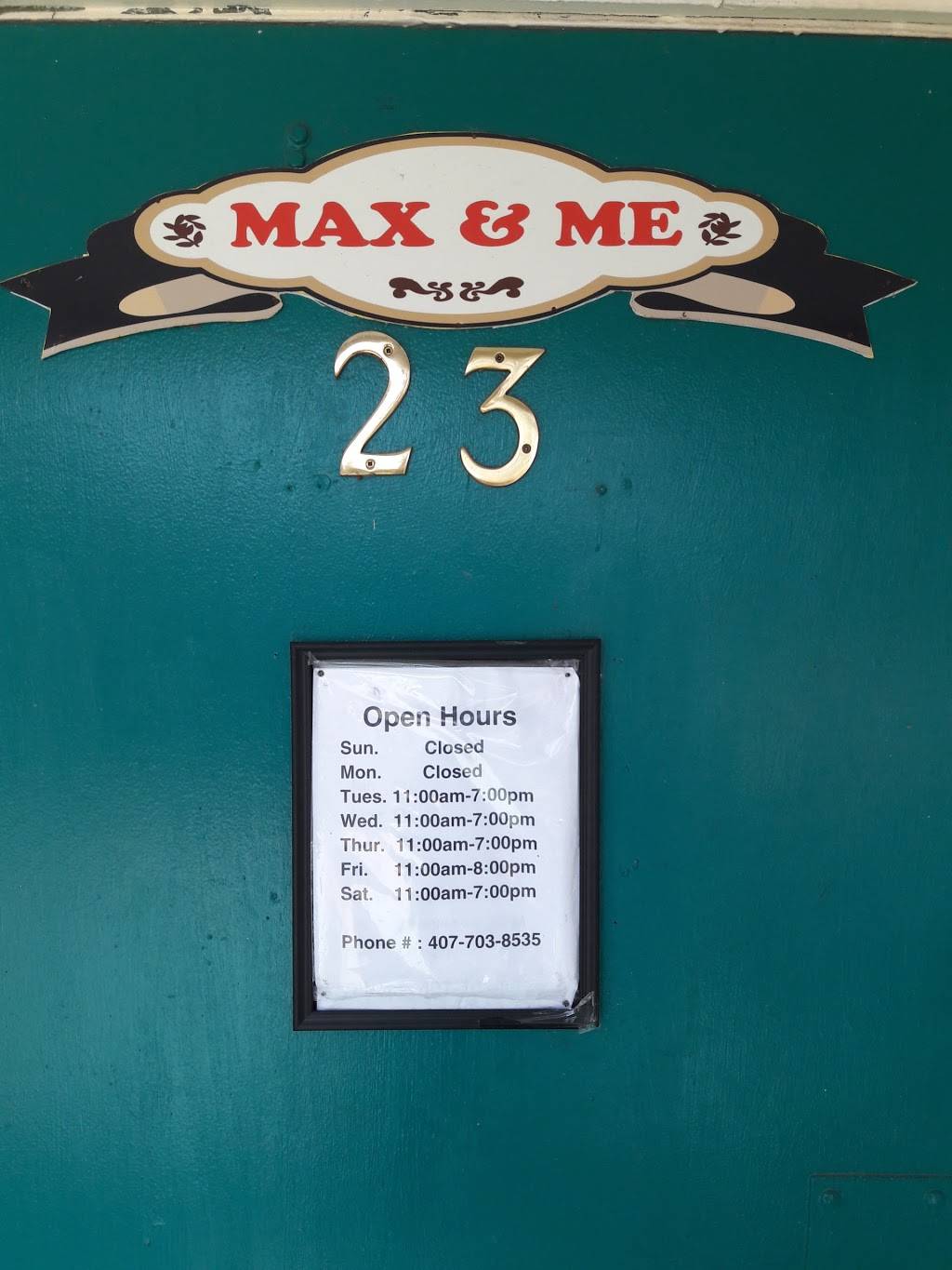 Max & Me Jamaican Restaurant & Bakery | bakery | 23 W Michael Gladden Blvd, Apopka, FL 32703, USA | 4077038535 OR +1 407-703-8535