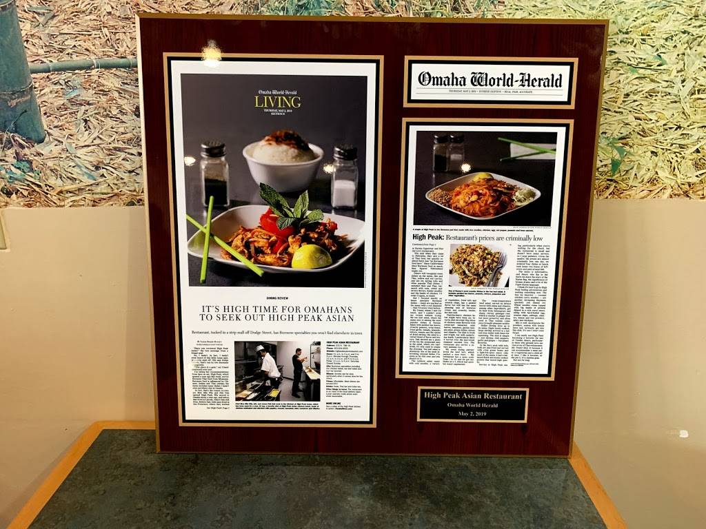 High Peak Asian Restaurant | meal delivery | 333 N 78th St, Omaha, NE 68114, USA | 4029343555 OR +1 402-934-3555