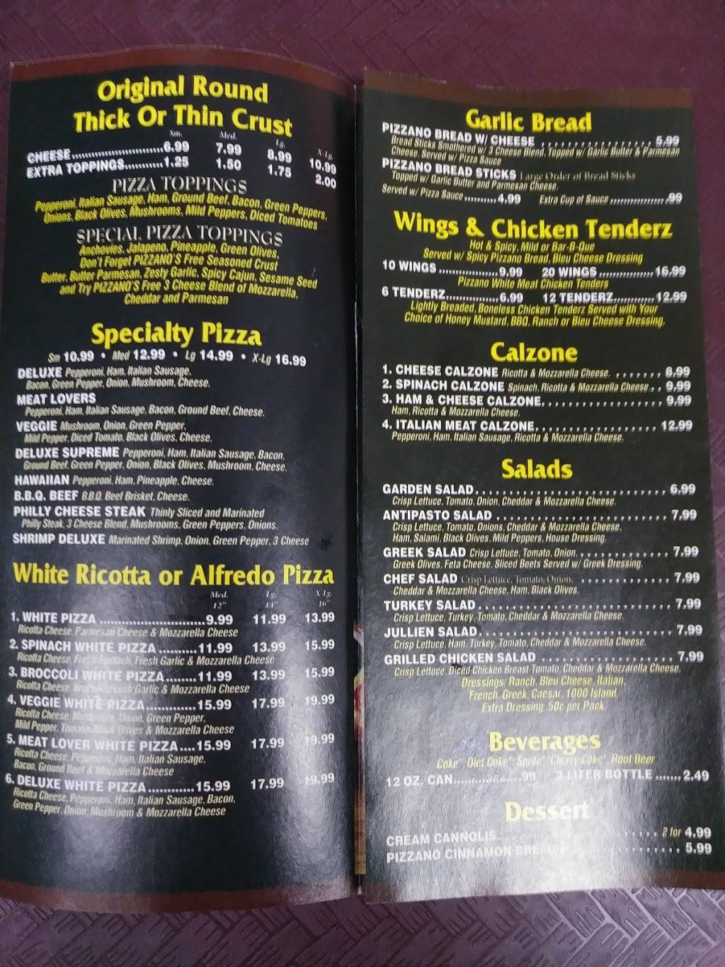 Pizzanos Pizza and Grinderz | restaurant | 4141 US-27 #10, Sebring, FL 33870, USA | 8633861045 OR +1 863-386-1045