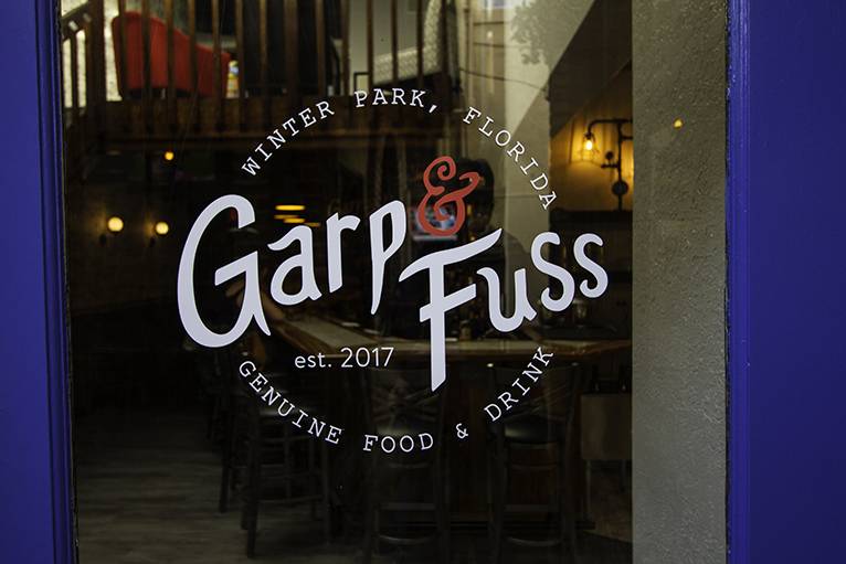 Garp & Fuss | restaurant | 348 N Park Ave #5, Winter Park, FL 32789, USA | 4079605560 OR +1 407-960-5560