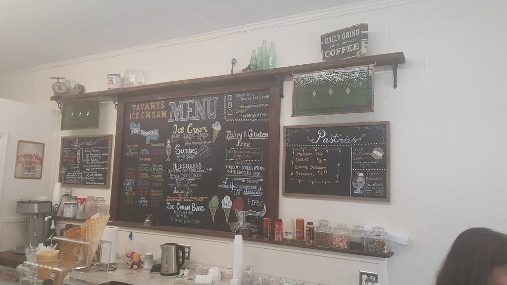Tavares Ice Cream | restaurant | 214 E Main St, Tavares, FL 32778, USA | 3525085342 OR +1 352-508-5342