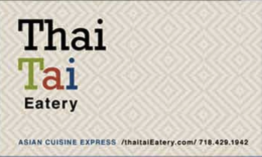Thai Tai Eatery | restaurant | 55 Willoughby St, Brooklyn, NY 11201, USA | 7185966626 OR +1 718-596-6626