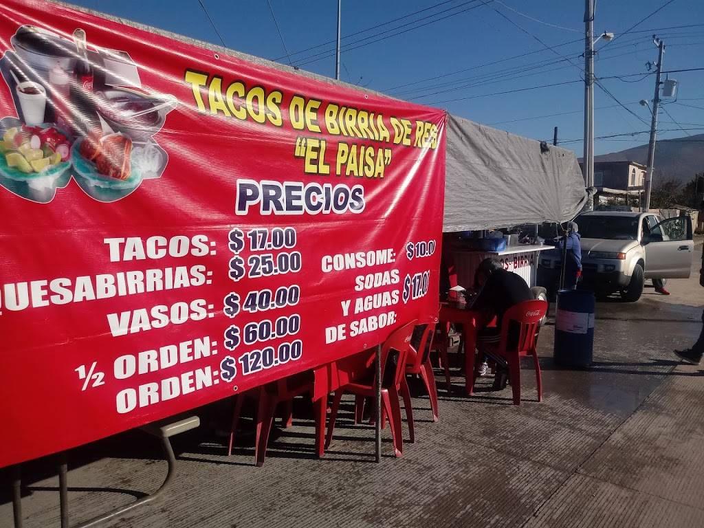Tacos de Birria el Paisa | restaurant | Av. del Agostadero 50, El Peñon, 22203 Tijuana, B.C., Mexico | 016642199371 OR +52 664 219 9371
