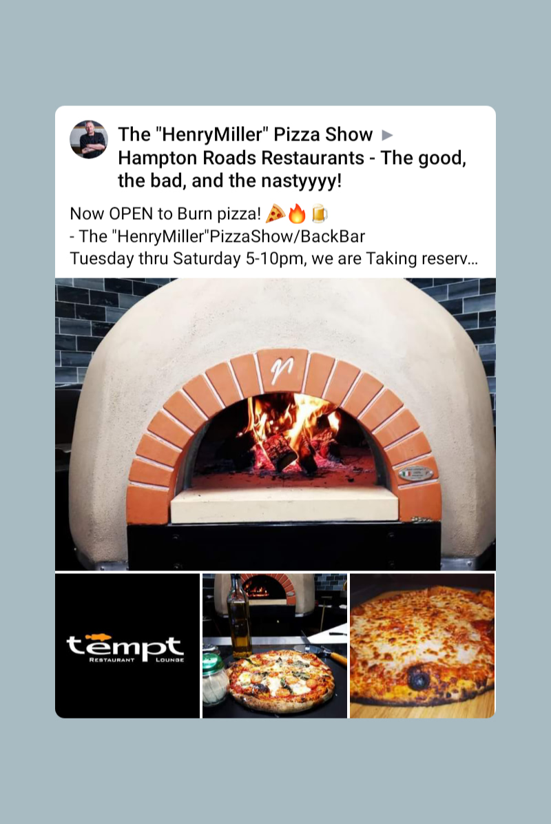 TheHenryMiller PizzaShow | restaurant | 3102 Holly Rd suite 502, Virginia Beach, VA 23451, USA | 7575227469 OR +1 757-522-7469