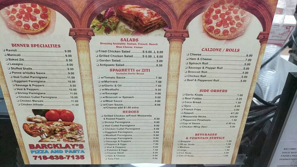 Barcklays Pizza | restaurant | 916 Fulton St, Brooklyn, NY 11238, USA | 7186387135 OR +1 718-638-7135