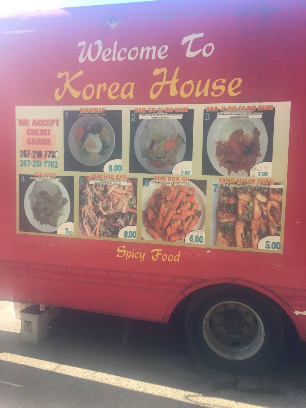Korea house food truck | restaurant | 1301 W Norris St, Philadelphia, PA 19122, USA | 2672107762 OR +1 267-210-7762