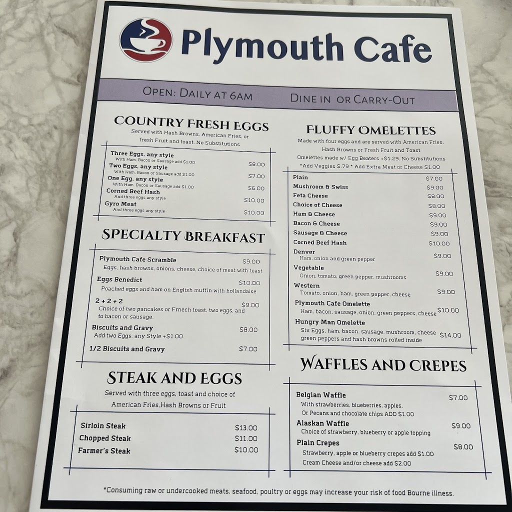 Plymouth Cafe | restaurant | 2211 Eastern Ave, Plymouth, WI 53073, USA | 9204001008 OR +1 920-400-1008