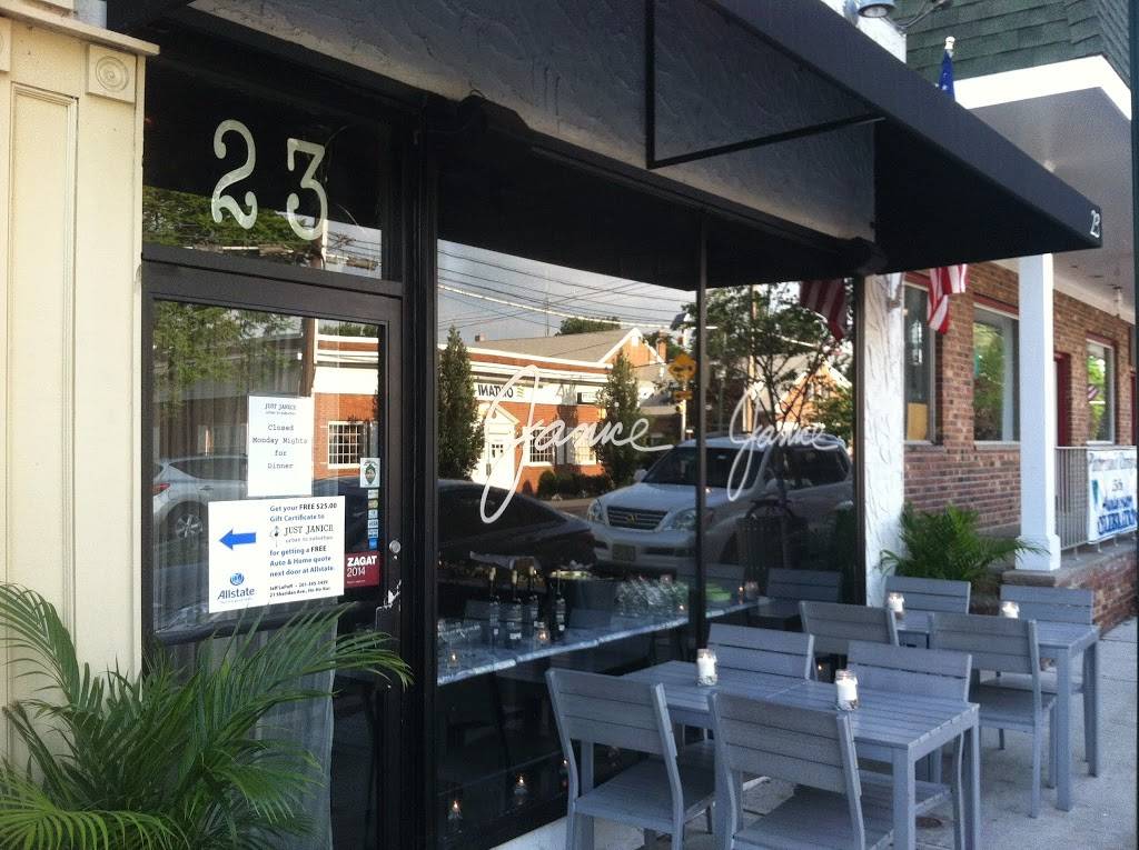 Just Janice | restaurant | 23 Sheridan Ave, Ho-Ho-Kus, NJ 07423, USA | 2014452666 OR +1 201-445-2666