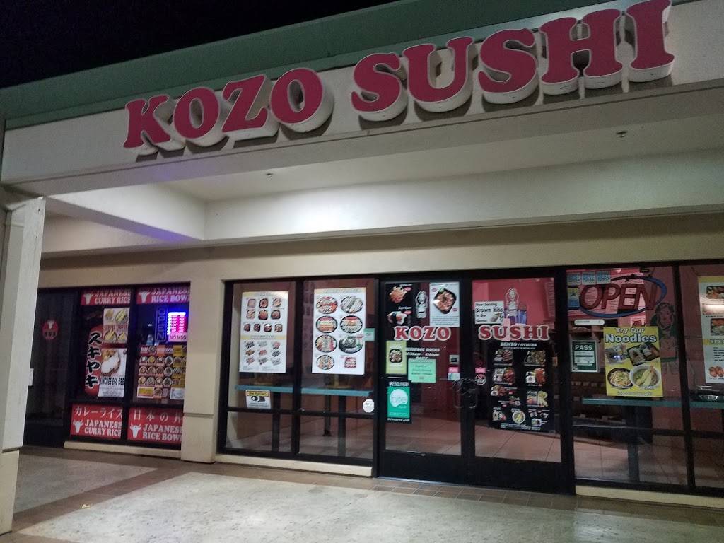 Kozo Sushi | restaurant | 1029 Makolu St ste c, Pearl City, HI 96782, USA | 8084556805 OR +1 808-455-6805