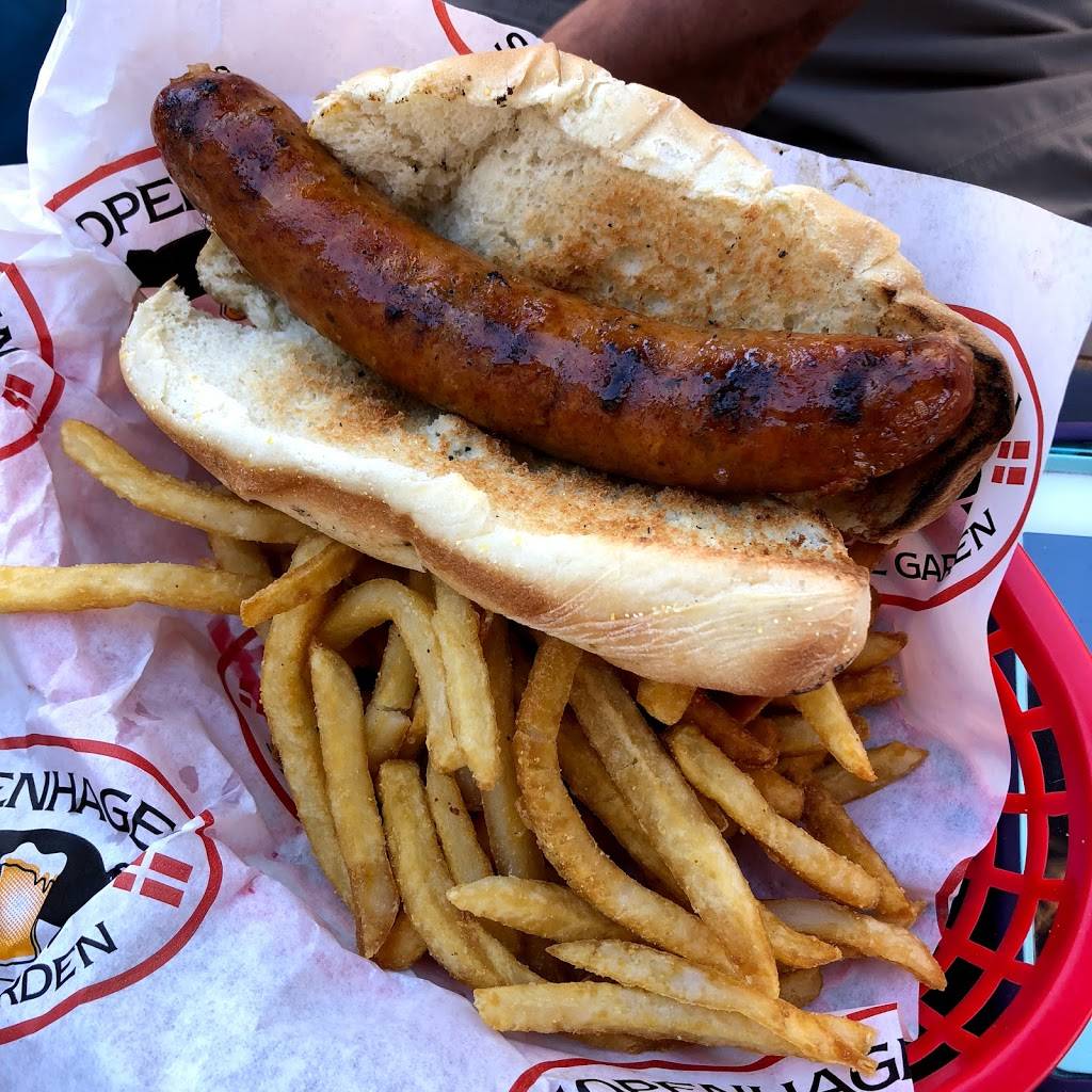 Copenhagen Sausage Garden | restaurant | 1660 Copenhagen Dr, Solvang, CA 93463, USA | 8056977354 OR +1 805-697-7354