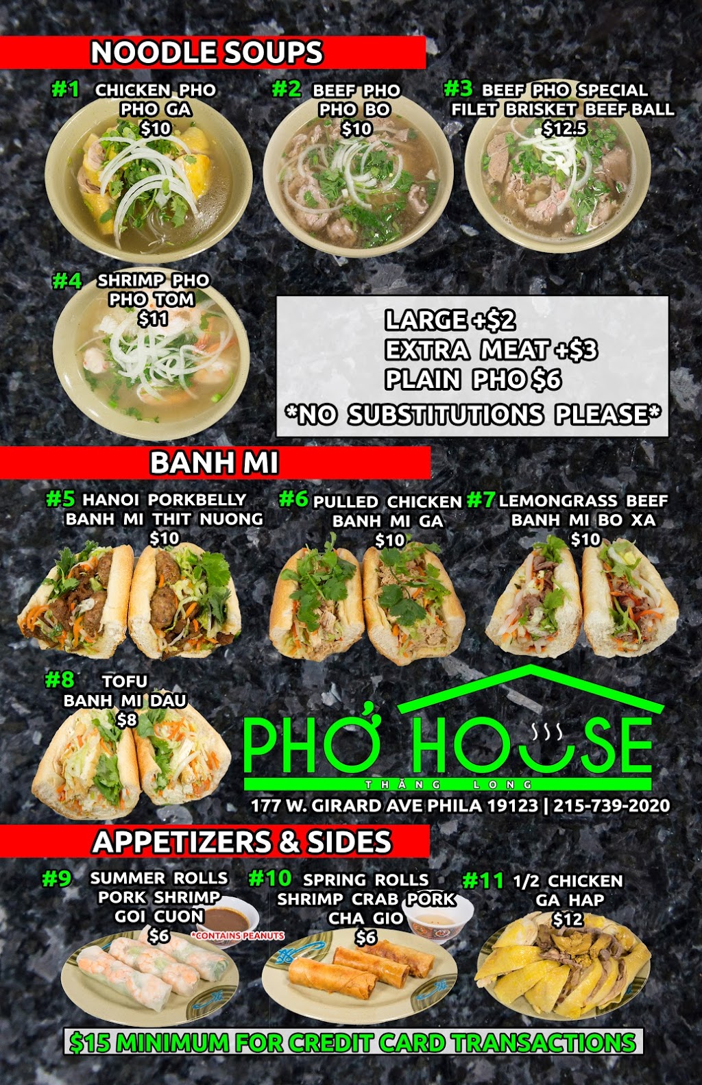 Pho House Thang Long | restaurant | 177 W Girard Ave, Philadelphia, PA 19123, USA | 2157392020 OR +1 215-739-2020