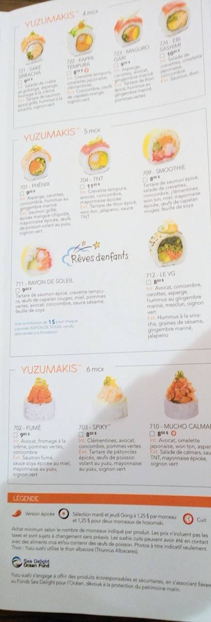 Yuzu sushi | meal takeaway | 519 Rue Vachon, Trois-Rivières, QC G8T 0C6, Canada | 8193740333 OR +1 819-374-0333