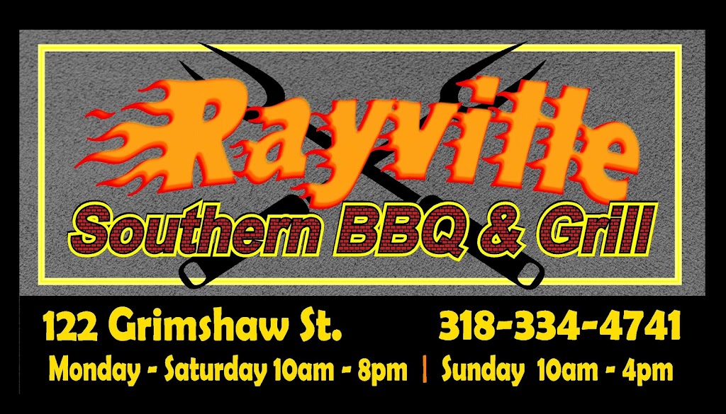Rayville Southern BBQ & Grill | restaurant | 122 Grimshaw St, Rayville, LA 71269, USA | 3183344741 OR +1 318-334-4741