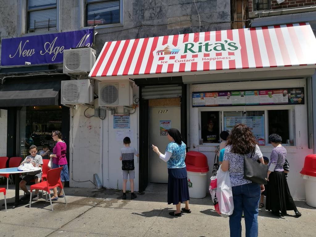 Ritas Italian Ice & Frozen Custard | restaurant | 1317 E 17th St, Brooklyn, NY 11230, USA | 3472546556 OR +1 347-254-6556
