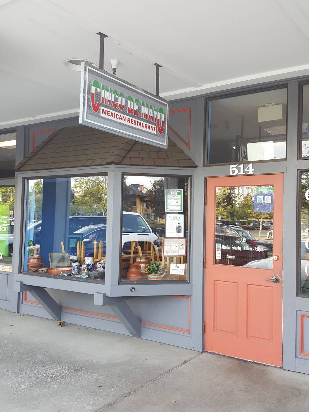 Cinco De Mayo | restaurant | 514 Center Ave, Martinez, CA 94553, USA | 9259570760 OR +1 925-957-0760