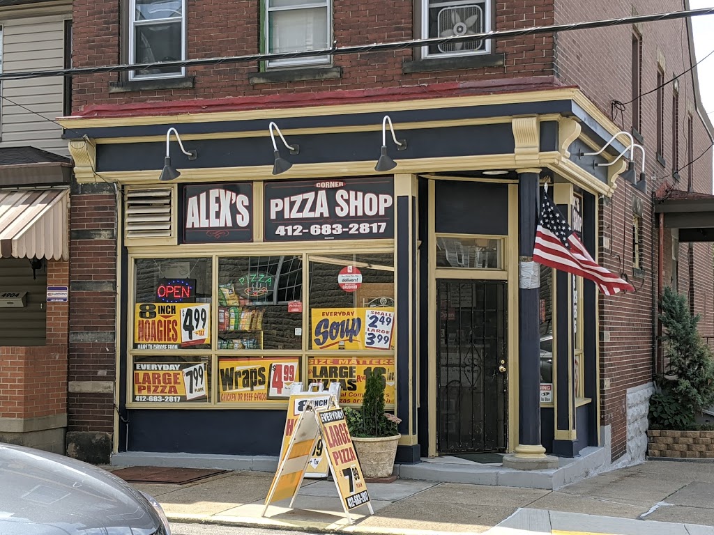 Alexs Corner Pizza Shop | restaurant | 4902 Cypress St, Pittsburgh, PA 15224, USA | 4126832817 OR +1 412-683-2817