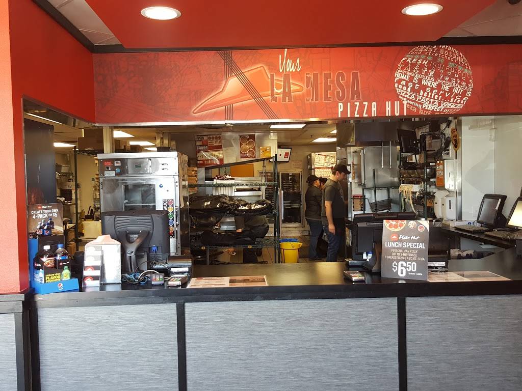 Pizza Hut | restaurant | 8011 University Ave, La Mesa, CA 91941, USA | 6196986300 OR +1 619-698-6300