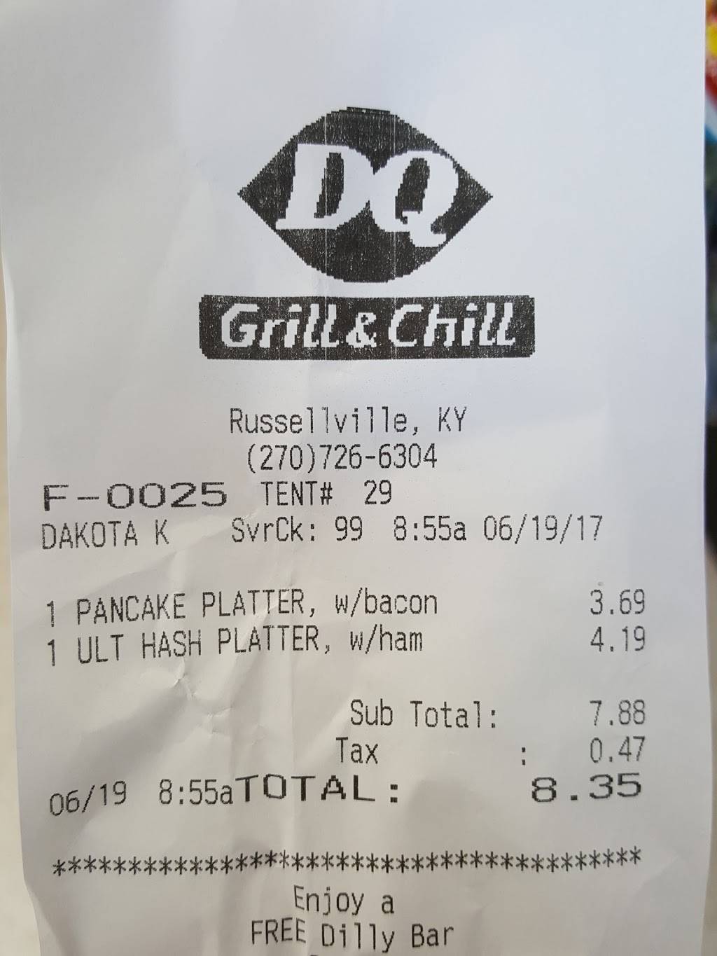 Dairy Queen Grill & Chill | restaurant | 340 Hopkinsville Rd, Russellville, KY 42276, USA | 2707266304 OR +1 270-726-6304