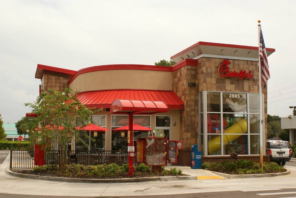 Chick-fil-A | restaurant | 2885 S Orange Ave, Orlando, FL 32806, USA | 4074234933 OR +1 407-423-4933