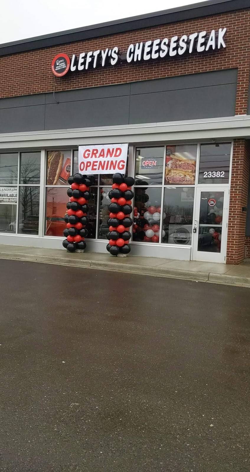 Leftys Cheesesteak Hoagies | restaurant | 23382 Allen Rd, Woodhaven, MI 48183, USA | 7349315777 OR +1 734-931-5777