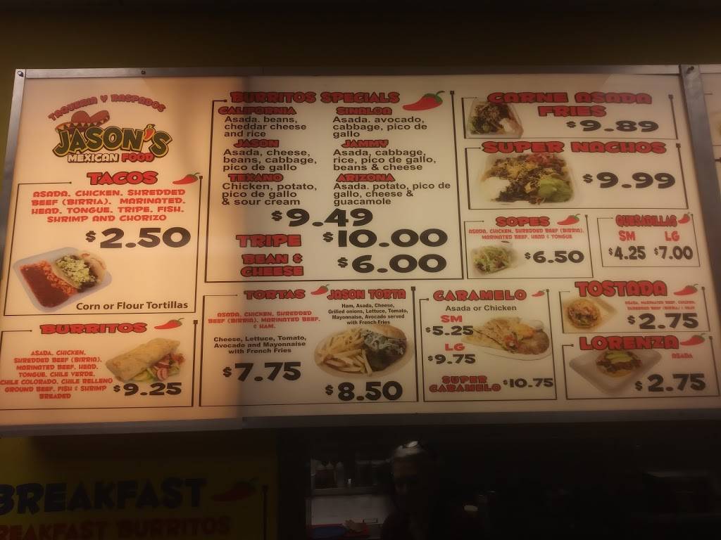 Jasons Mexican Food | restaurant | 6671 N Thornydale Rd, Tucson, AZ 85741, USA | 5205545765 OR +1 520-554-5765