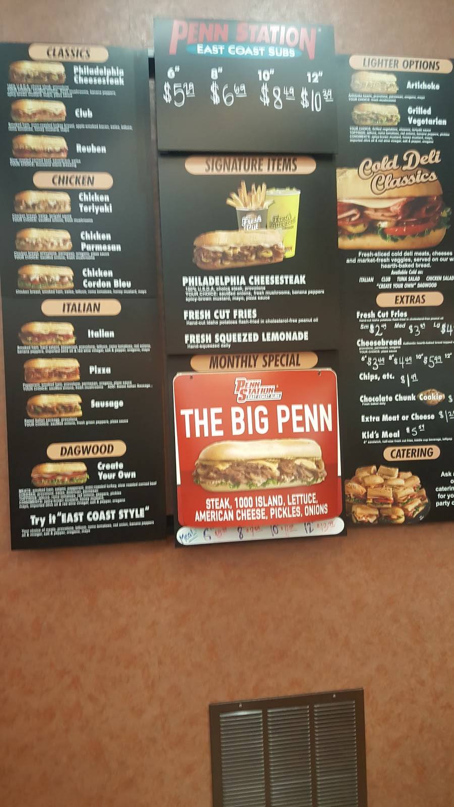 Penn Station East Coast Subs | meal takeaway | 8667 W 135th St, Overland Park, KS 66223, USA | 9138977827 OR +1 913-897-7827