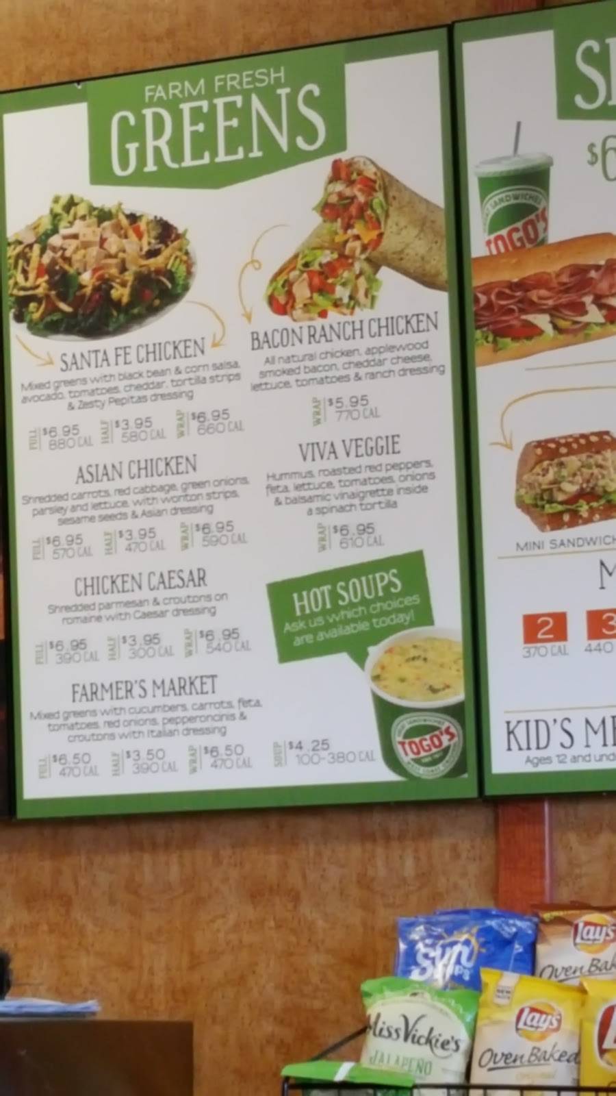 TOGOS Sandwiches | meal takeaway | 1356 Fitzgerald Dr, Pinole, CA 94564, USA | 5102229991 OR +1 510-222-9991