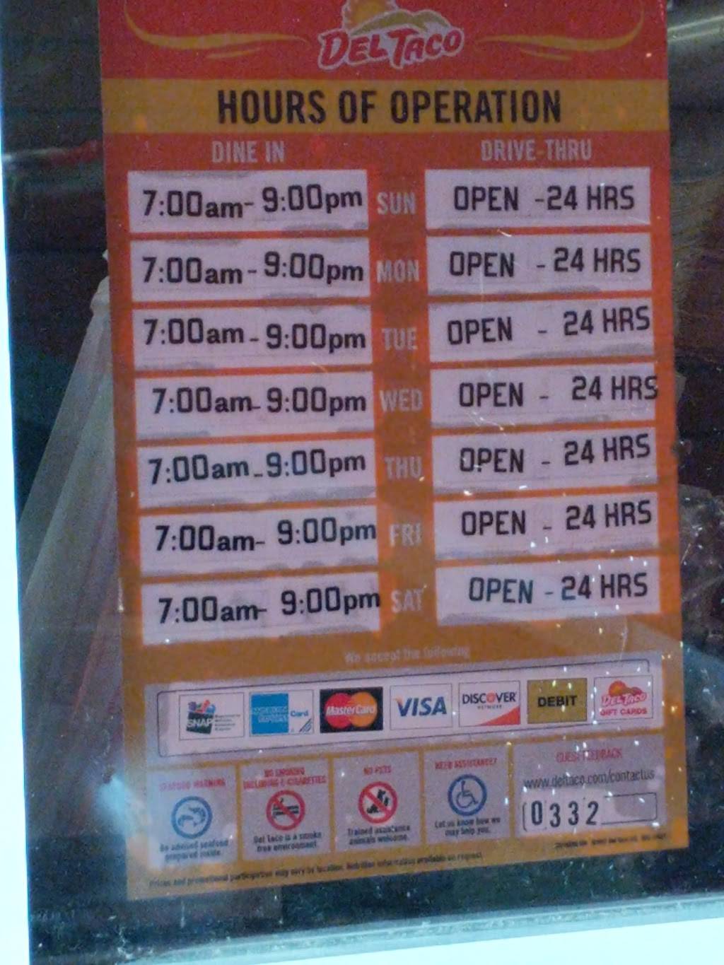 Del Taco | meal takeaway | 2855 Del Rosa Ave N, San Bernardino, CA 92404, USA | 9098827890 OR +1 909-882-7890