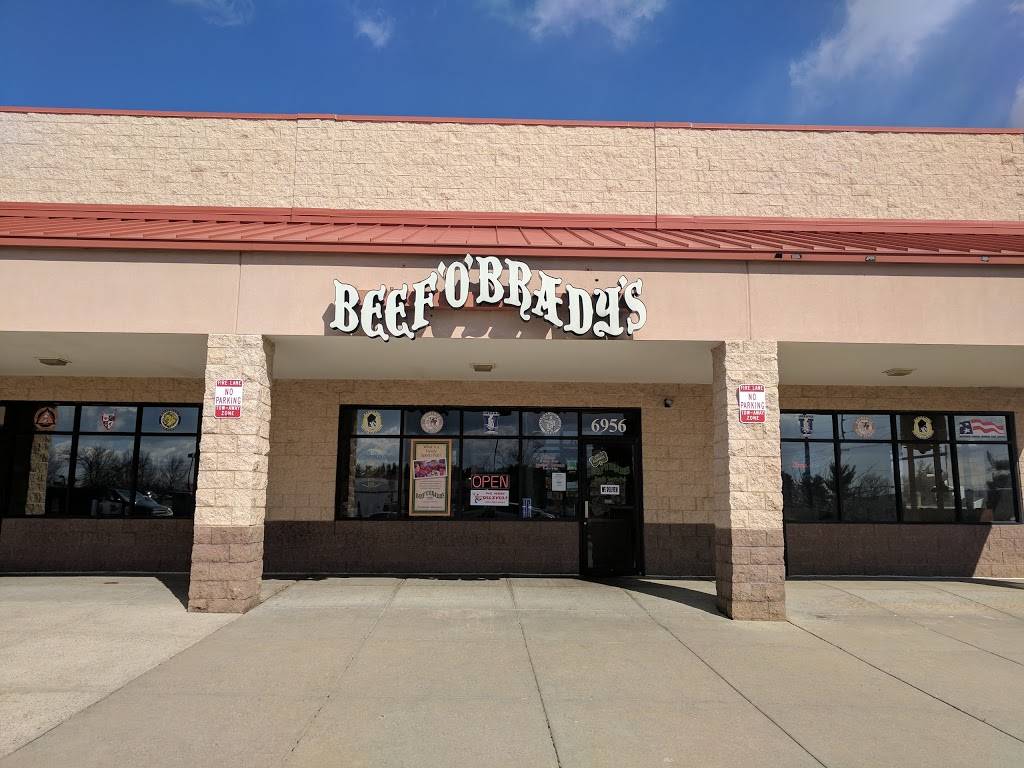 Beef O Bradys | restaurant | 6956 Crestwood Blvd, Frederick, MD 21703, USA | 3016829464 OR +1 301-682-9464
