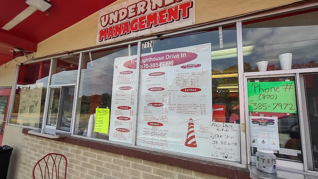 Lighthouse Drive In | restaurant | 7176 US-71, Wickes, AR 71973, USA | 8703857972 OR +1 870-385-7972