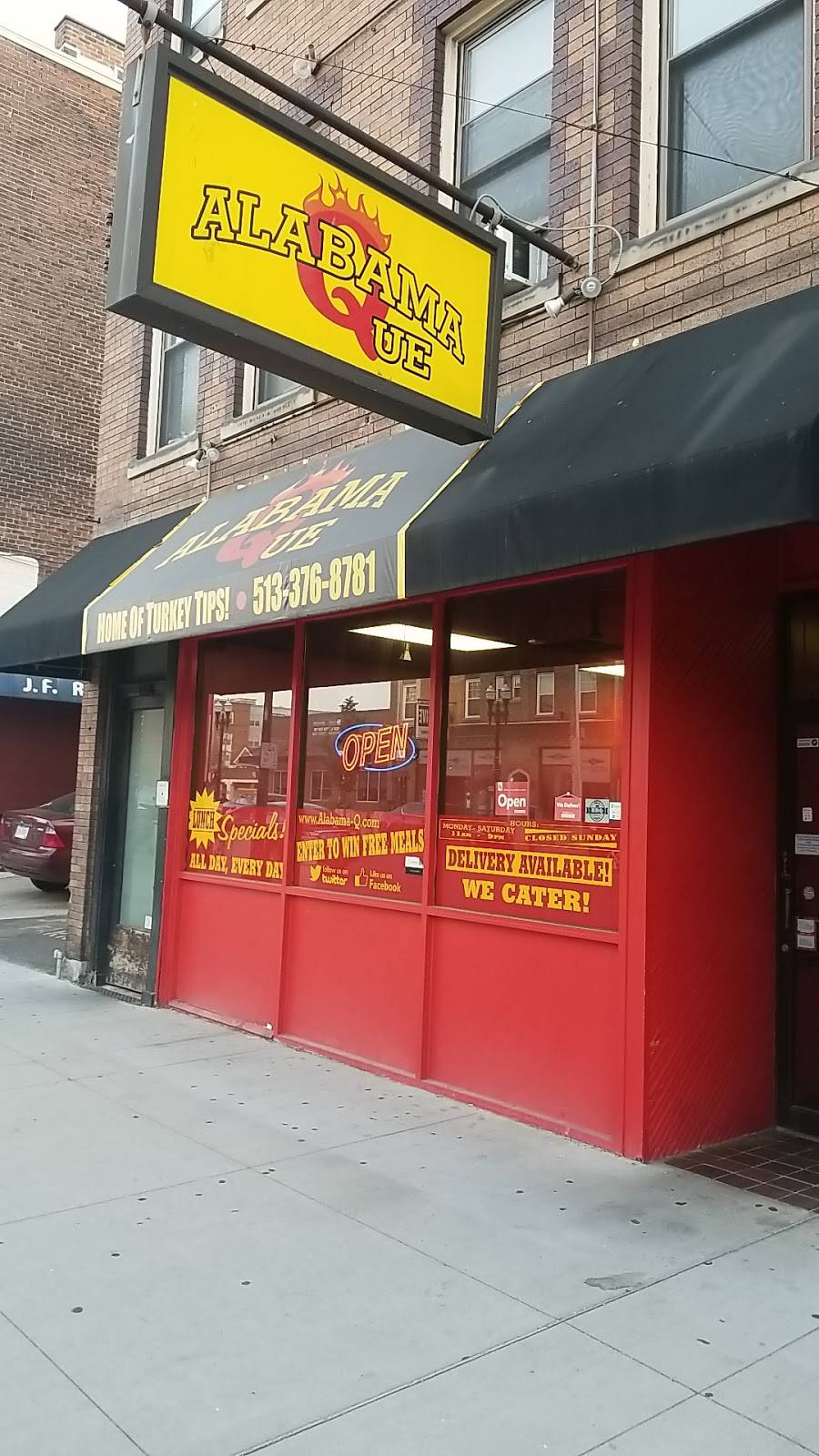 Alabama Que | restaurant | 2733 Vine St, Cincinnati, OH 45219, USA | 5133768781 OR +1 513-376-8781