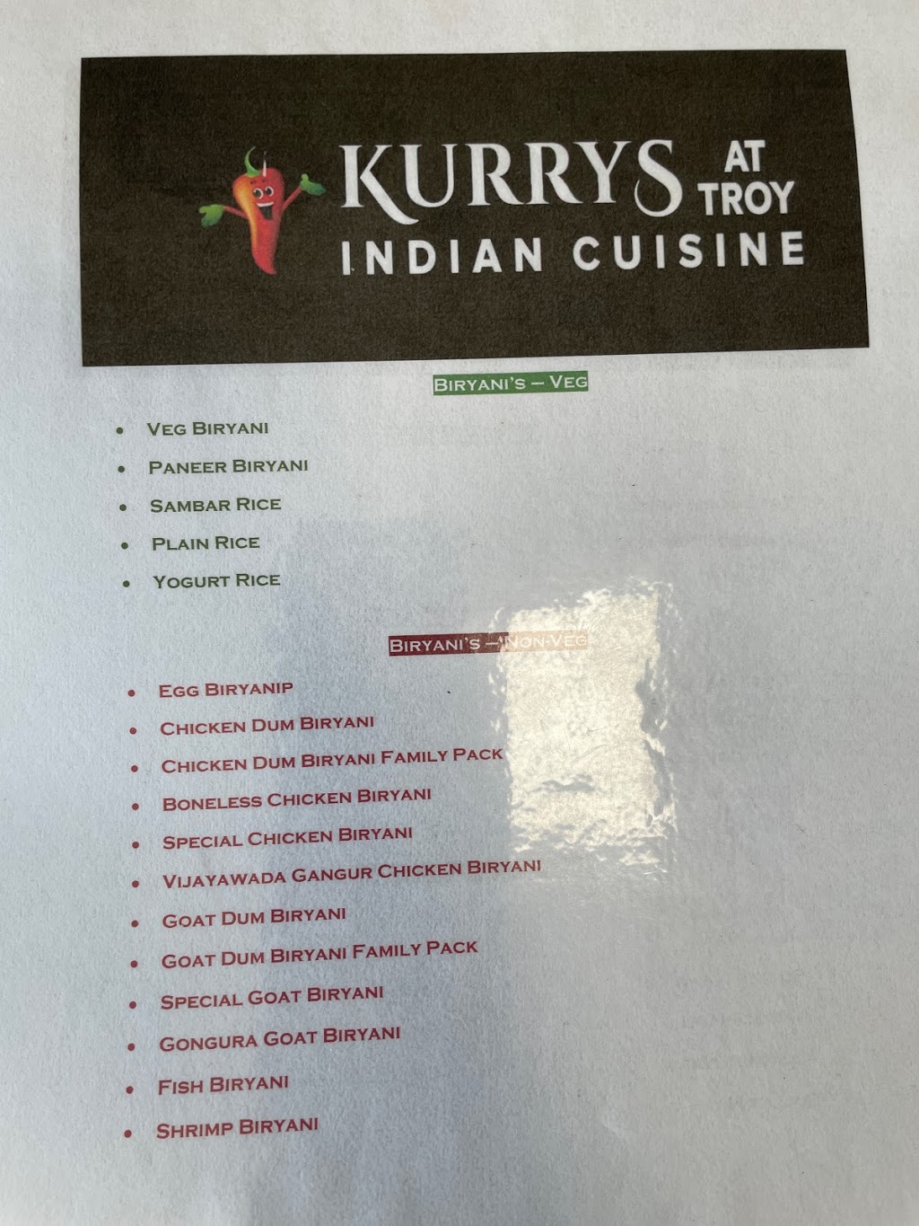 Kurrys at Troy Indian Cuisine | restaurant | 3303 Rochester Rd, Troy, MI 48083, USA | 2485992995 OR +1 248-599-2995